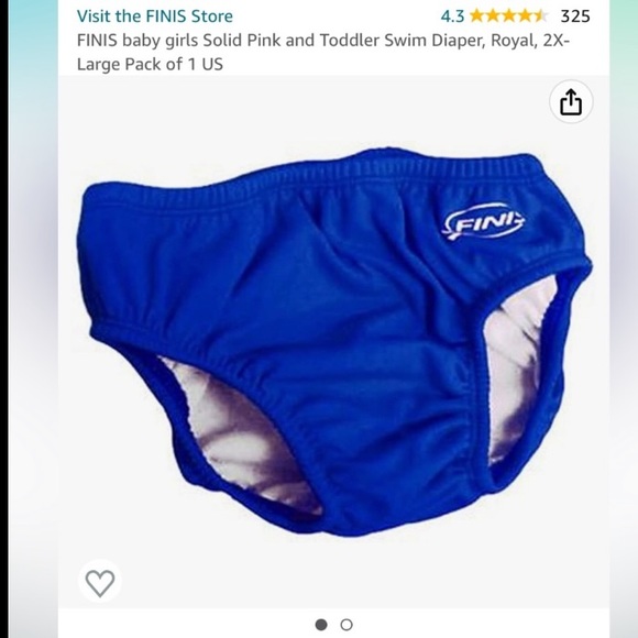 Finis Swim Diapers XL 18-24m Lot of 2 VGUC Size XL fits 28-33 lbs - Picture 2 of 6